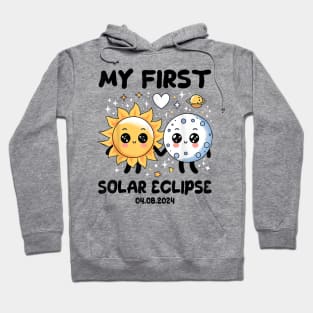 My First Solar Eclipse April 8 2024 Gift For Boys Girls Kids Hoodie